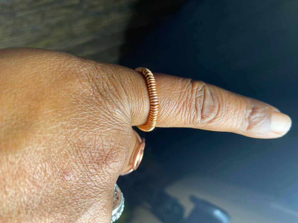 CIRCLE HANDMADE COPPER RING UNISEX