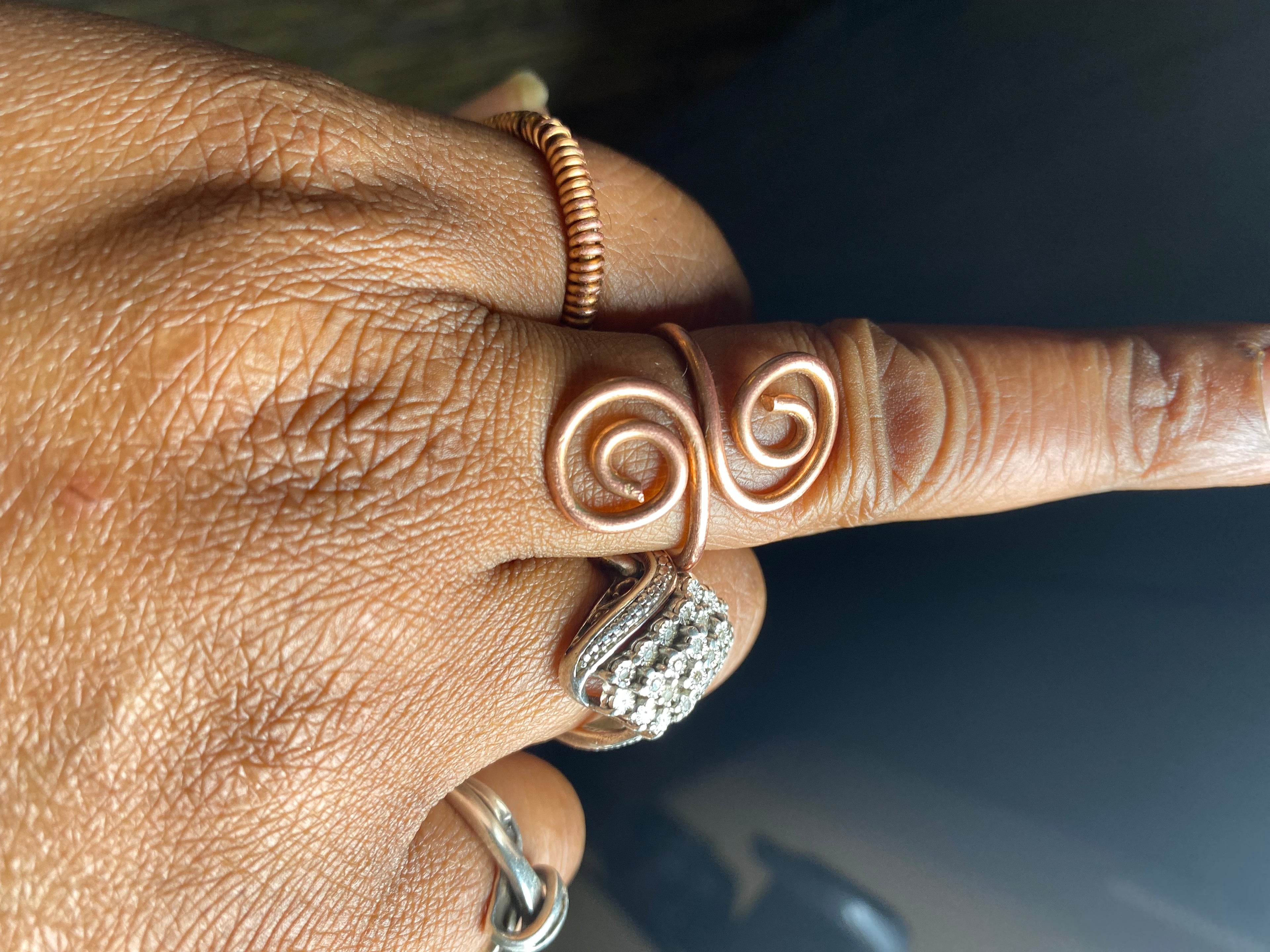 FEMININE ENERGY COPPER RING HANDMADE BY CHIEF KANDAKE