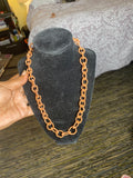 HEAVY THICK COPPER NECKLACE HANDMADE BY CHIEF KANDAKE